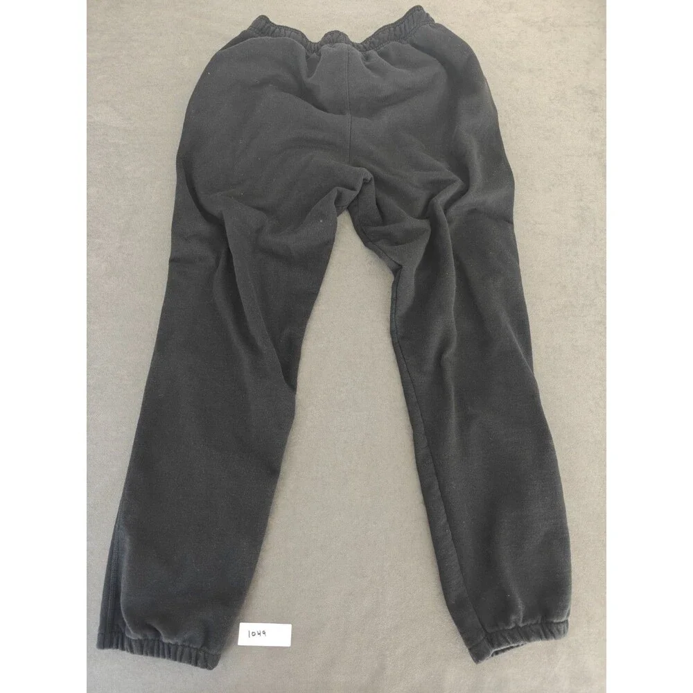 Champion Men's Black Jogger Sweatpants Size L Elastic Waist Athletic Logo